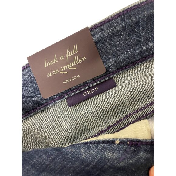 NYDJ Womens Jeans 24W Blue Cropped Denim Original slimming fit 59903 NWT - Picture 6 of 14